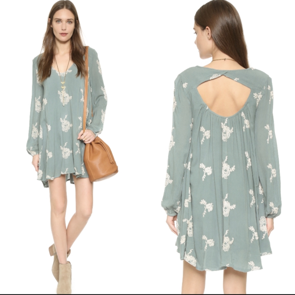 Free People Emma Embroidered Dress